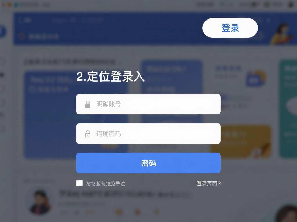 2.&nbsp;定位登录入口
在网站首页的右上角，通常会有
